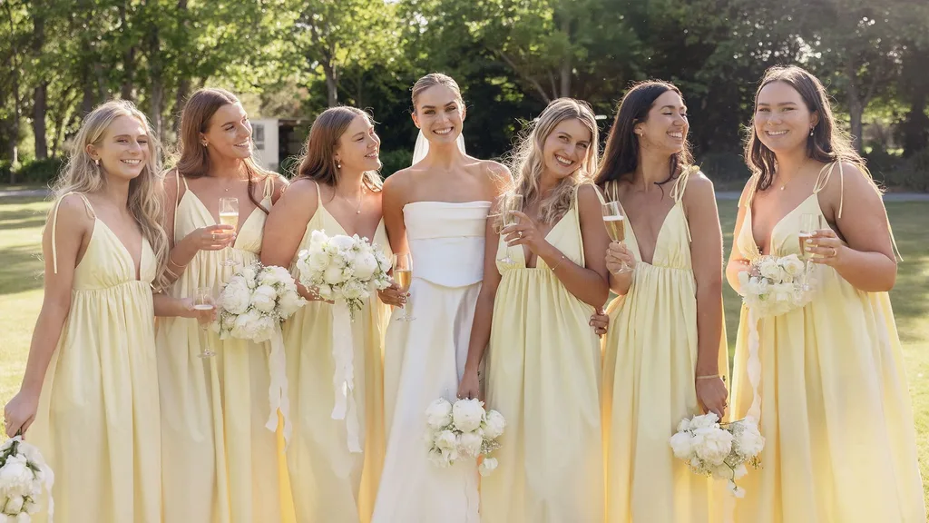 Samara with her bridesmaids