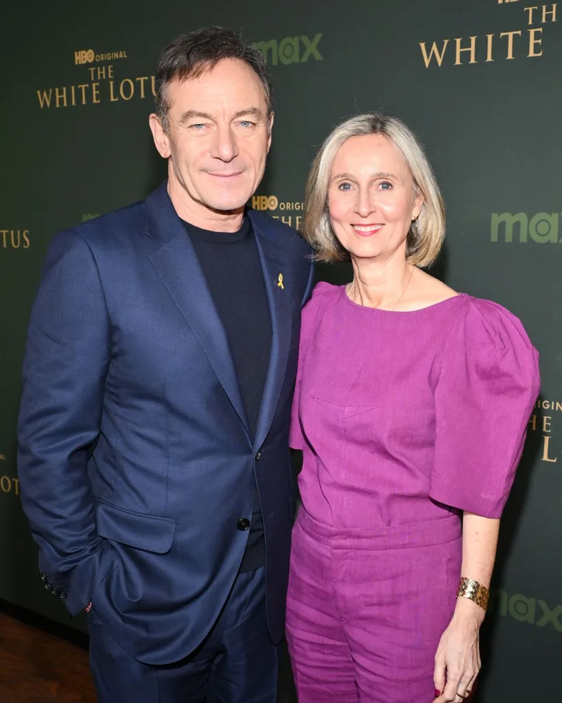 white lotus star jason isaacs and real life wife