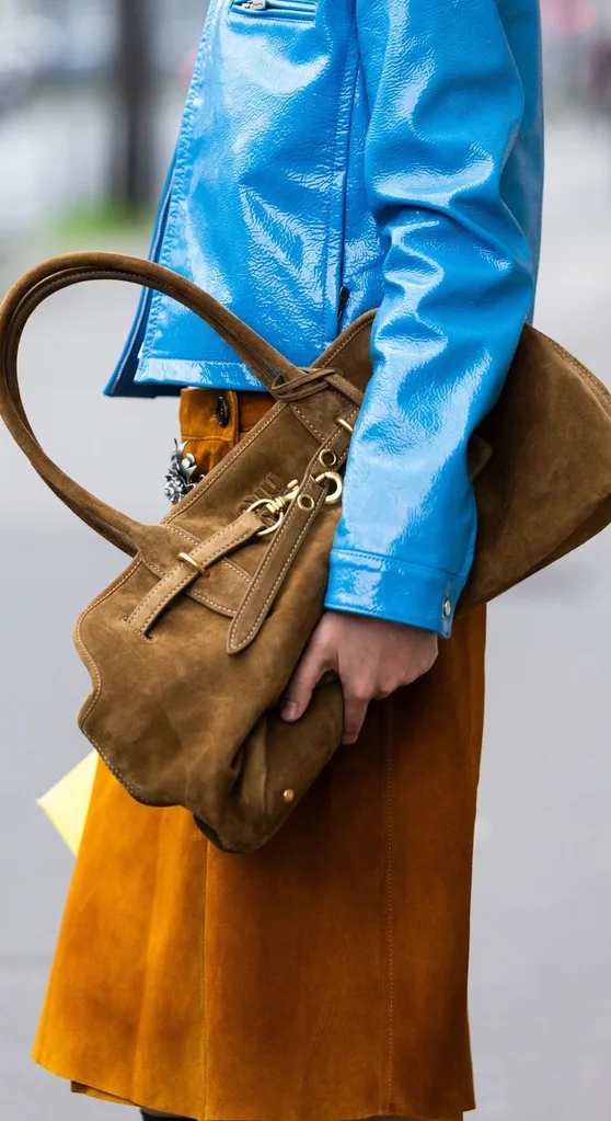 Suede bag