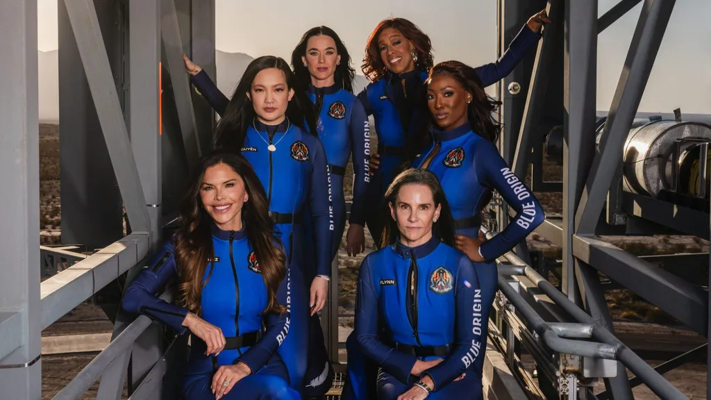 Women of the blue origin space trip