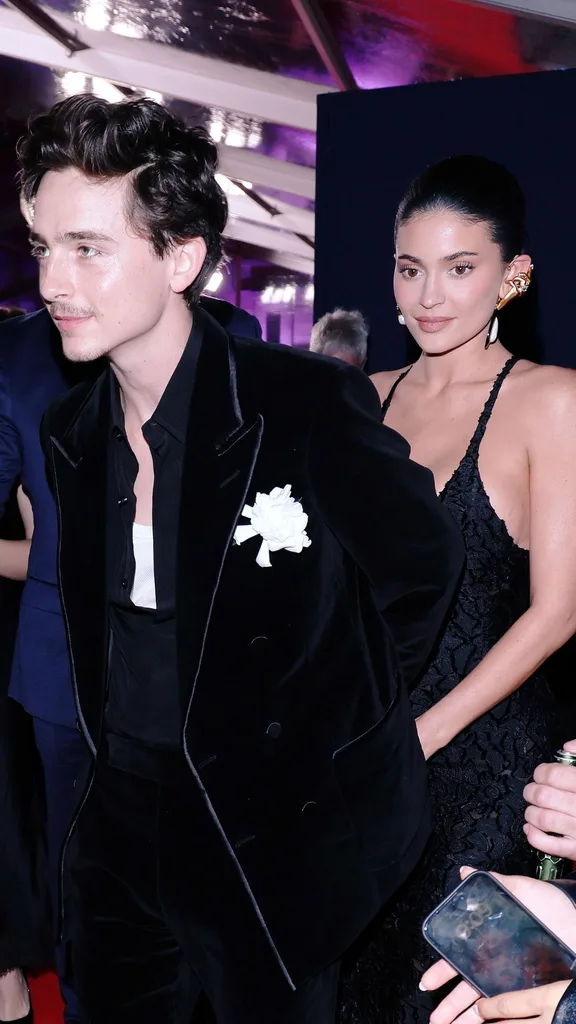 Kylie Jenner and Timothee Chalamet at the David Di Donatello awards