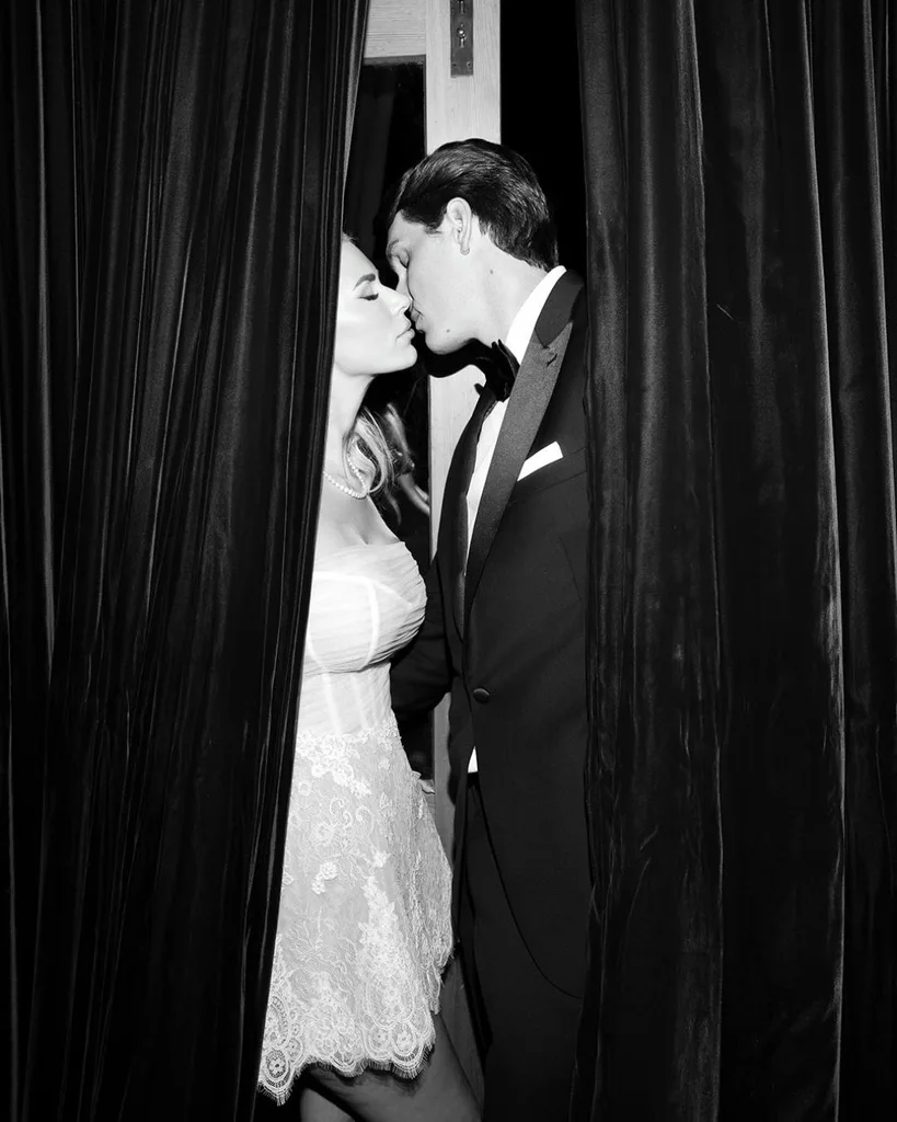 Bride and Groom kissing