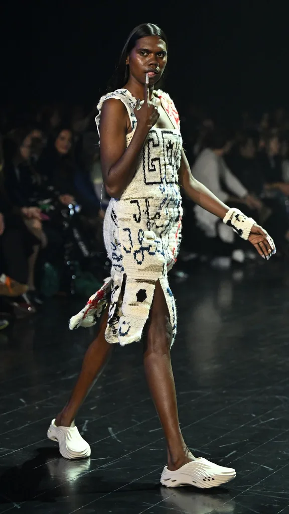 model at Iordanes Spyridon Gogos - Runway Australian Fashion Week