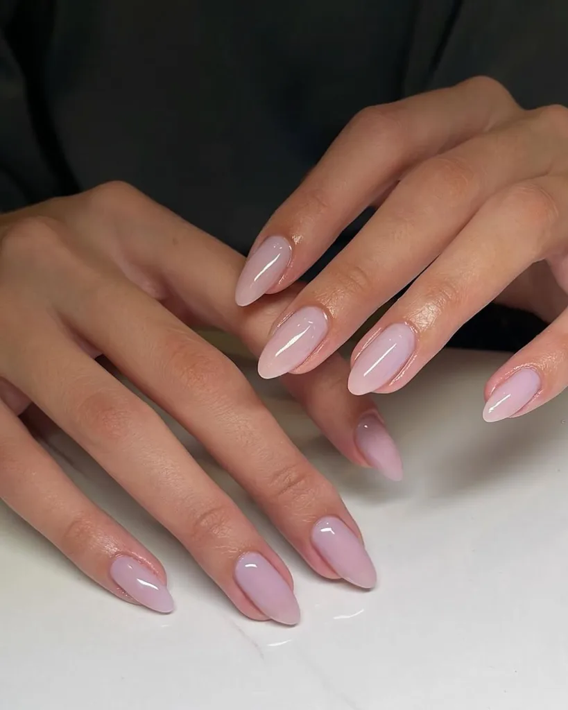 Lavender milk nails at Mia Studio