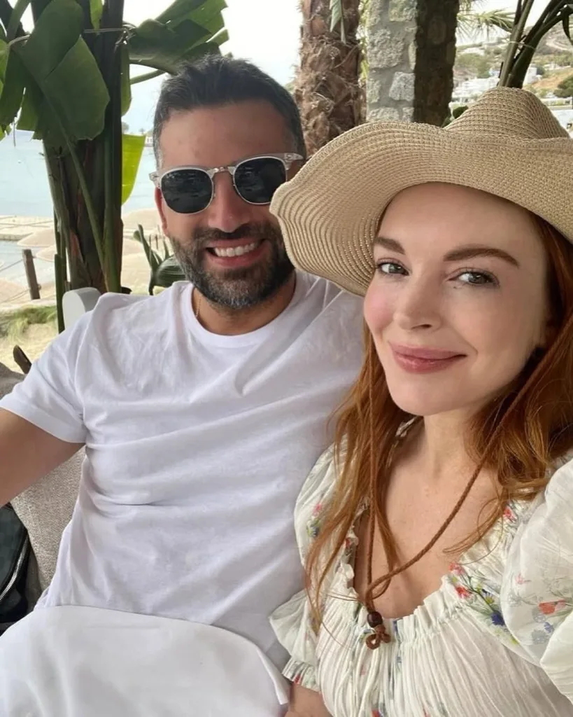 Lindsay Lohan and her husband Bader Shammas