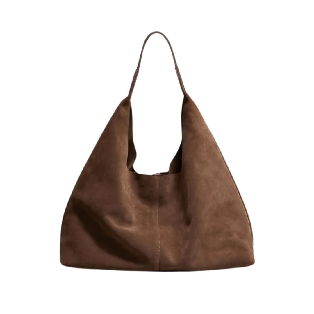 &other stories large suede bag 
