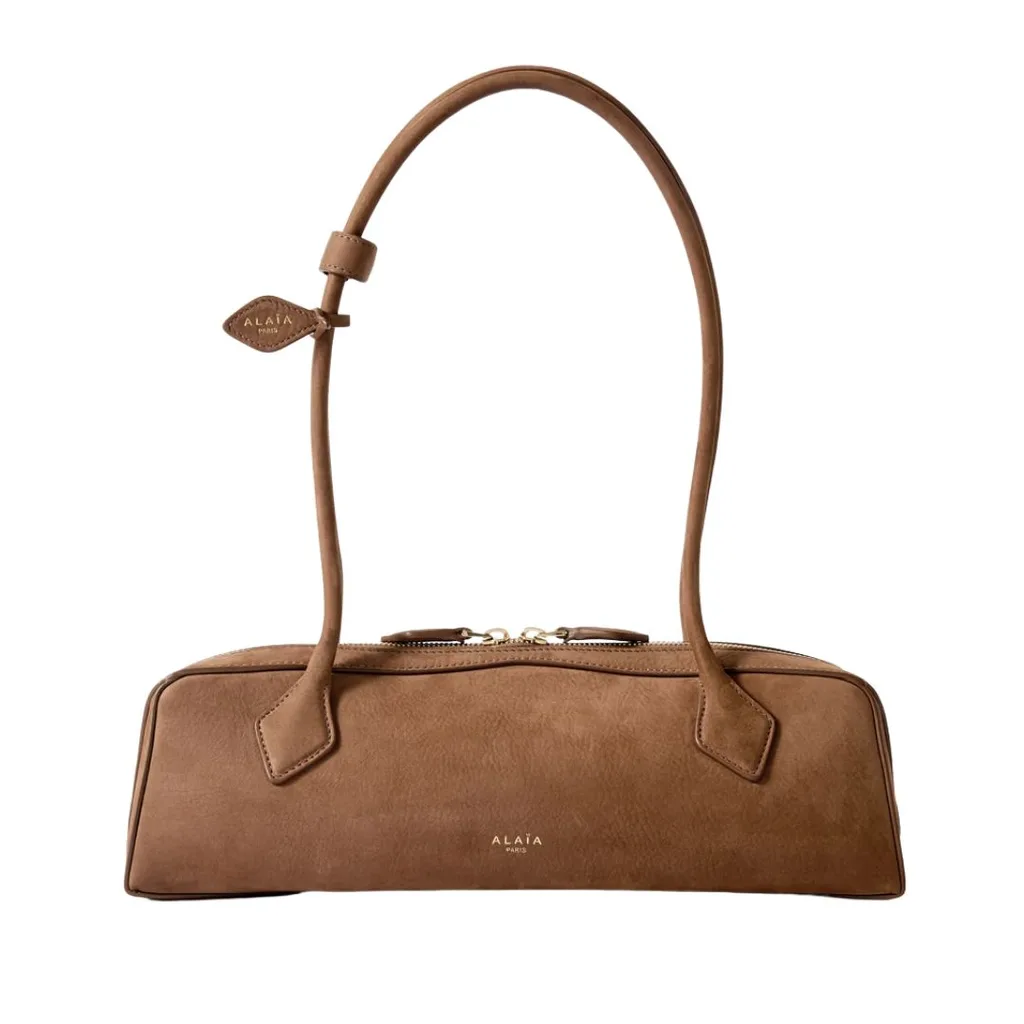 Alaia Le Teckel Bag in suede finish