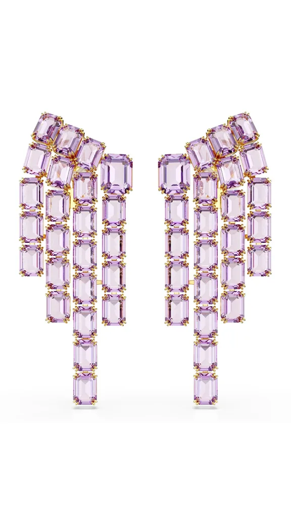 Swarovski pink crystal earrings