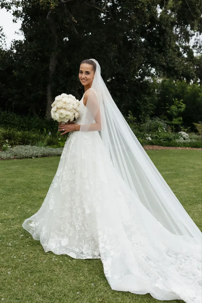 Maisie in her wedding dress