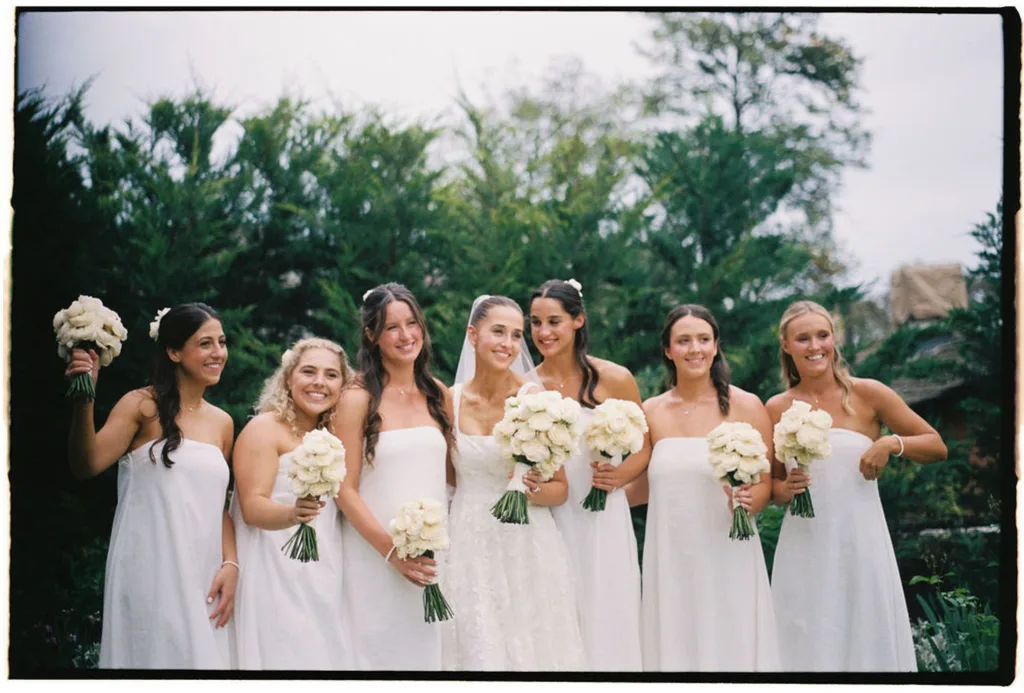 Maisie with her bridesmaids
