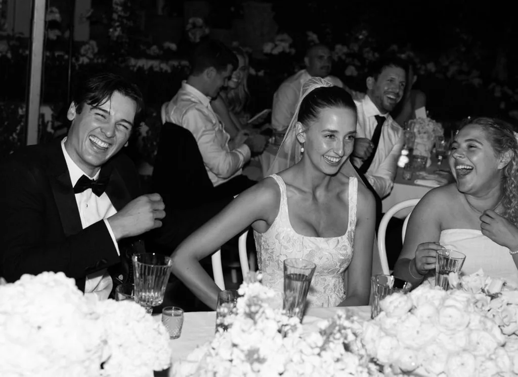 Maisie and Connor at their wedding