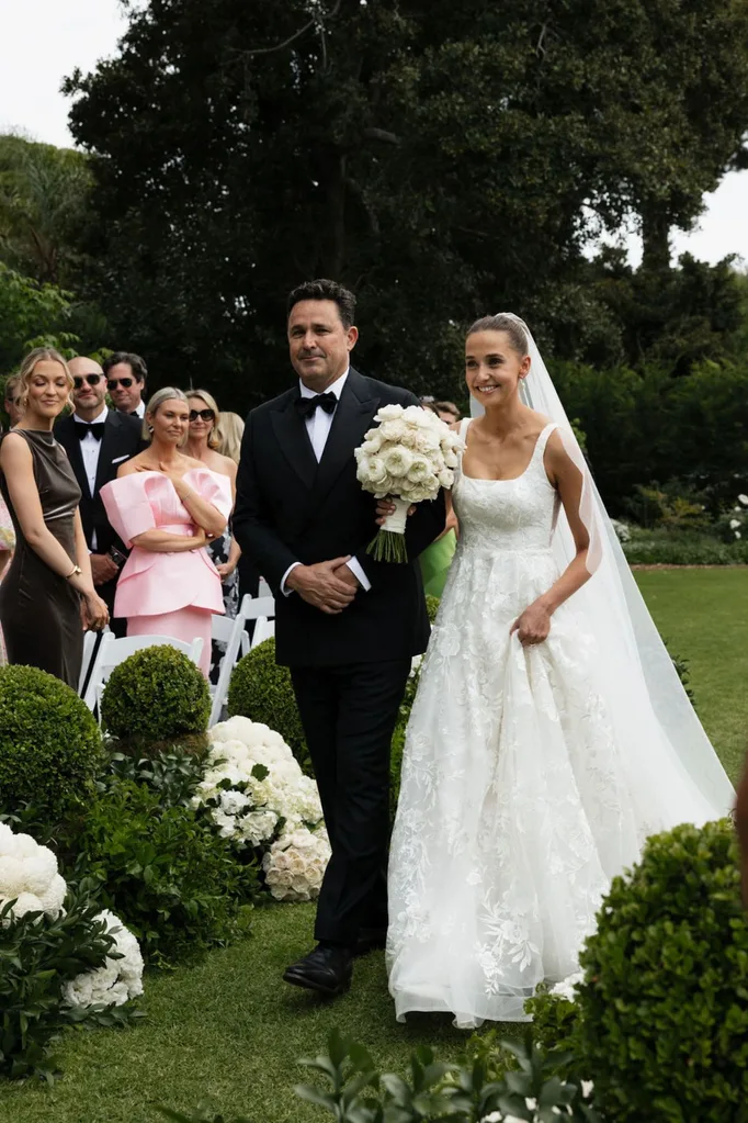 Maisie Walking down the aisle with her dad
