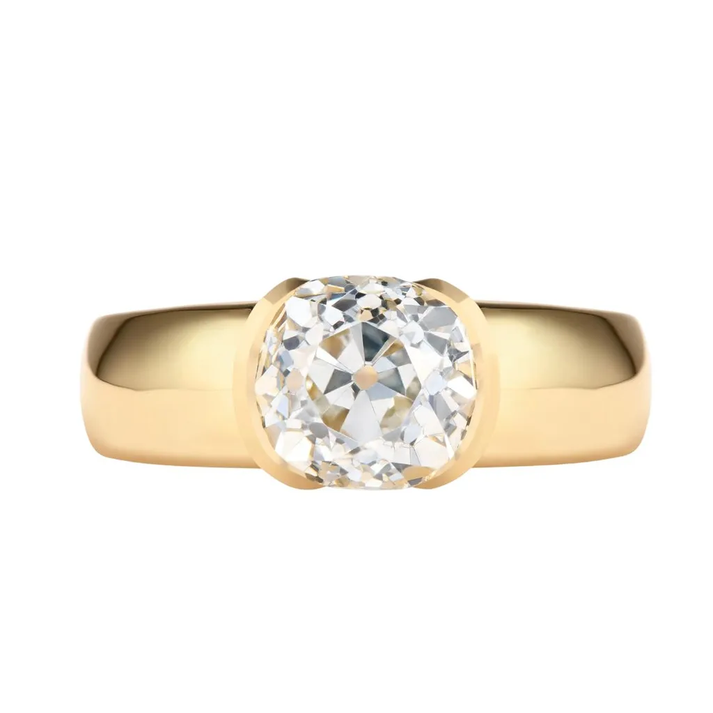 Cushla Whiting, Antique Old Mine Cut Solitaire Engagement Ring