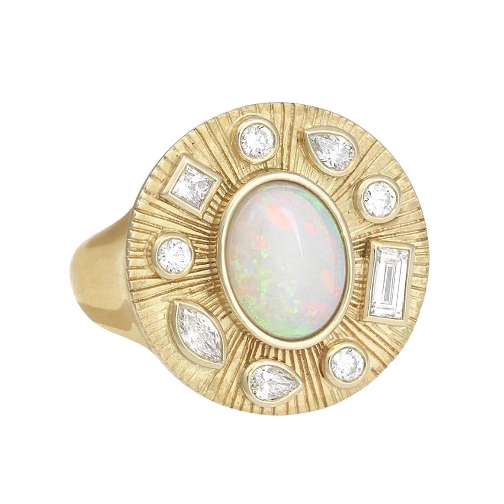 Temple of the Sun Radiance Ring Opal