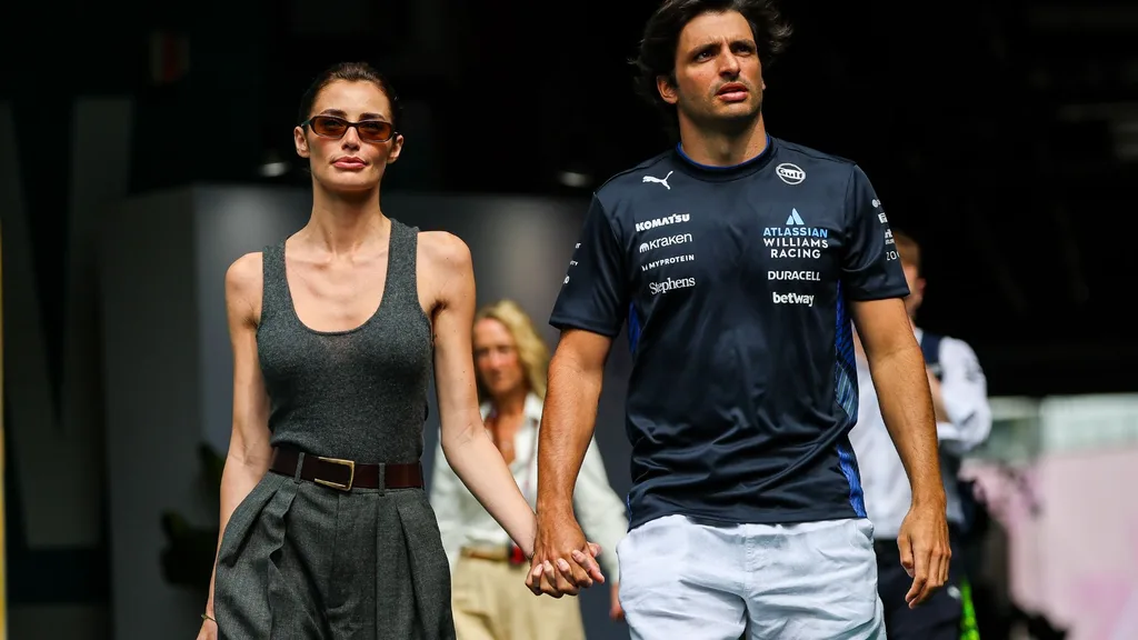 Rebecca Donaldson and Carlos Sainz