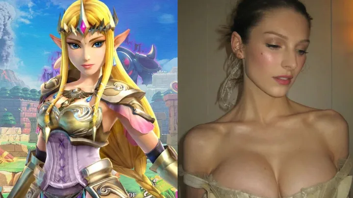 Hunter Schafer and Zelda character in The Legend of Zelda