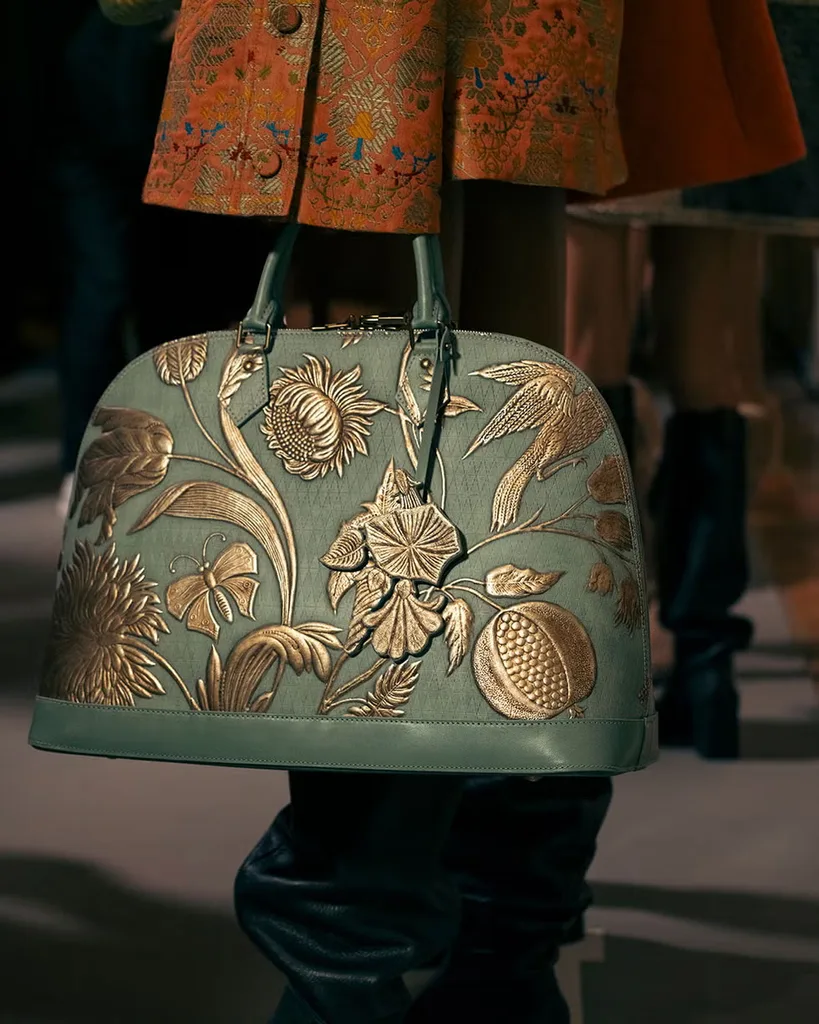 Close up photo of a shirt from the Louis Vuitton Cruise documentary