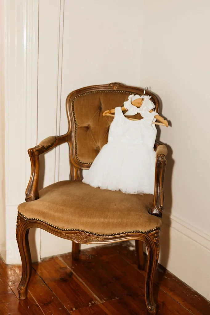 Baby Adelaid's dress for the ceremony