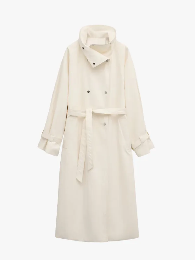 Best Winter Coats_marie claire_M.N.G
Oversized Funnel Neck Trench With Belt