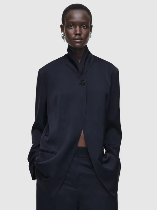 What To Shop On Sale At The Iconic_COS
Stand-Collar Satin Tuxedo Blazer