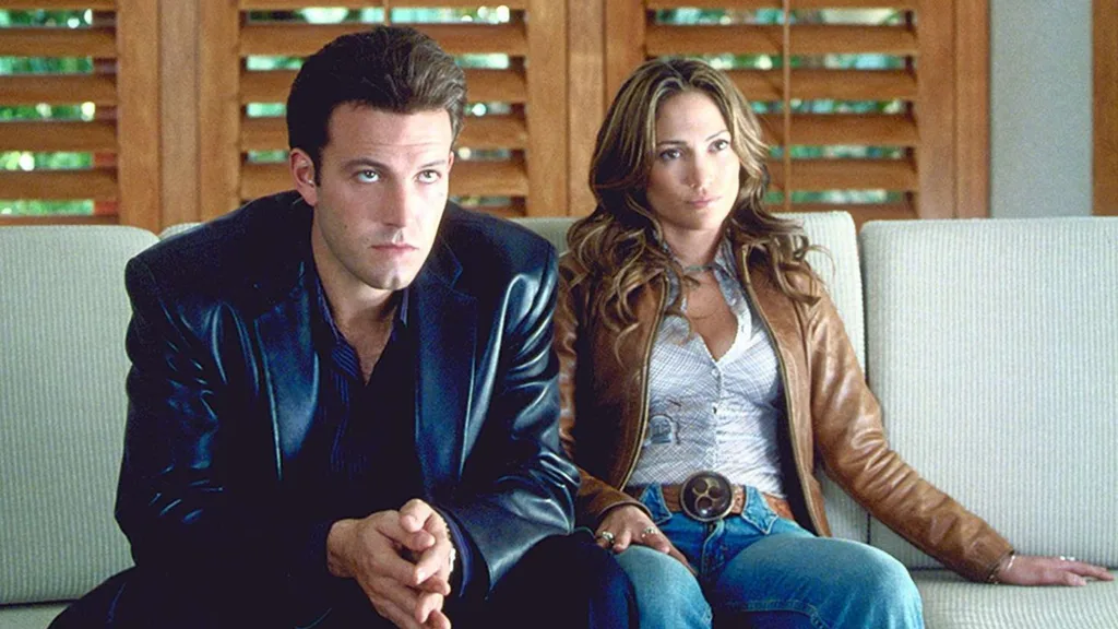 Jennifer Lopez and Ben Affleck in the movie Gigli