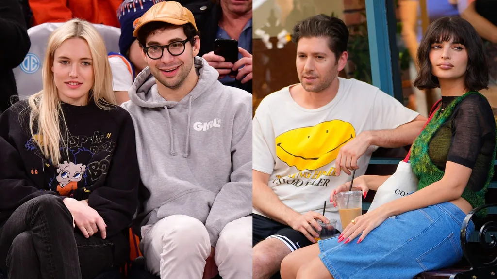 Jack Antonofff and Carlotta Kohl side by side with Emily Ratajkowski and Michael Zev who play Wendy and Zev