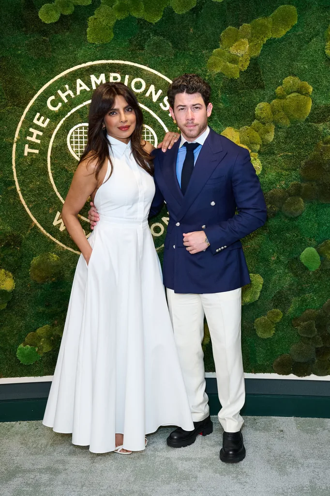 Priyanka Chopra and Nick Jonas at Wimbledon