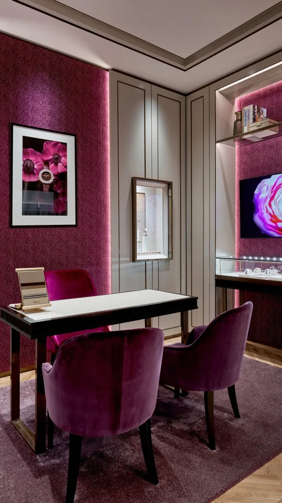 Interiors of the Chopard boutique