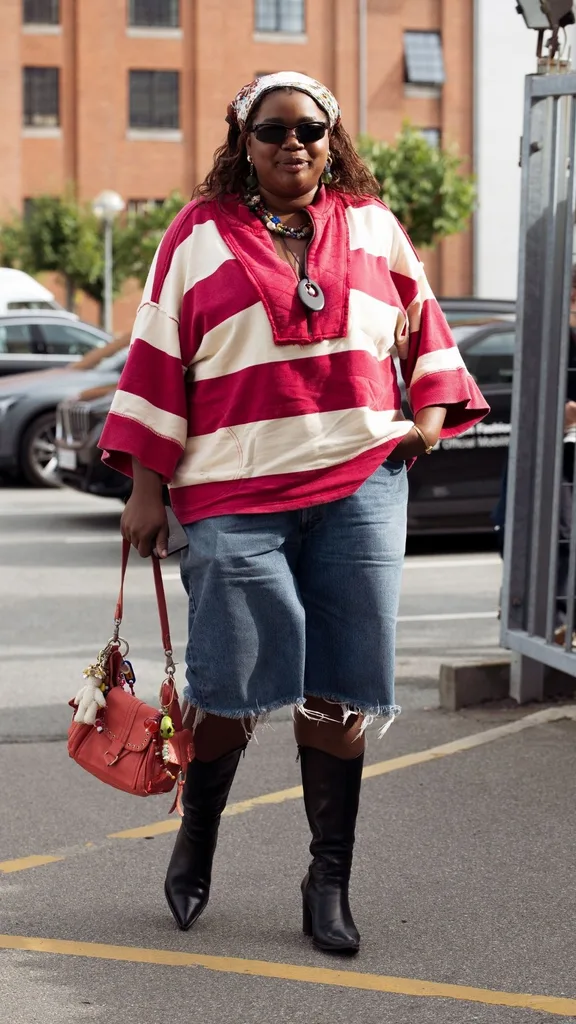 A guest at Copenhagen fashion week