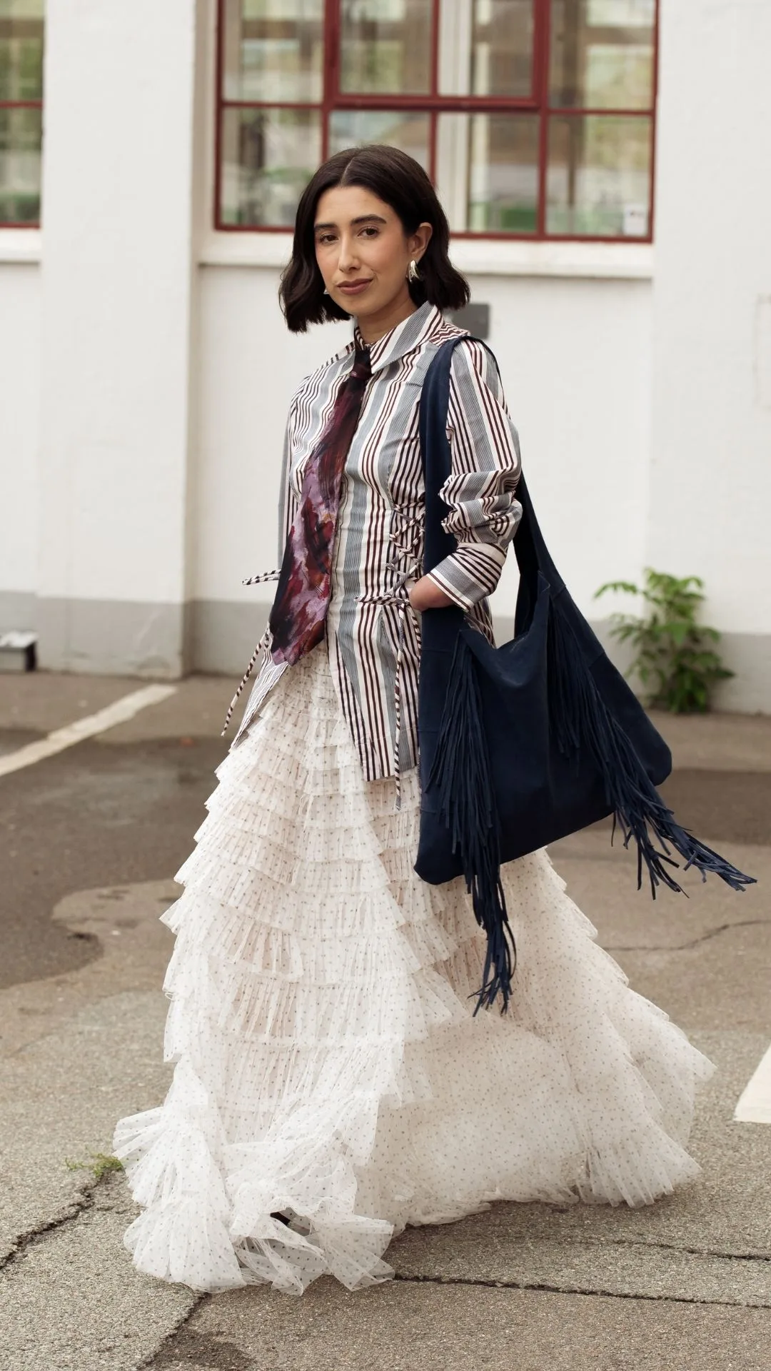 A guest at Copenhagen fashion week 