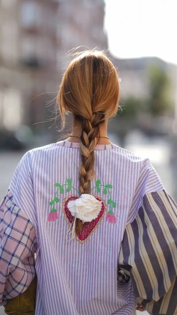 A guest at copenhagen fashion week