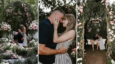 taylor swift engagement dress