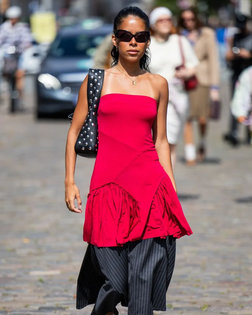 Guests at Copenhagen Fashion Week with tan lines