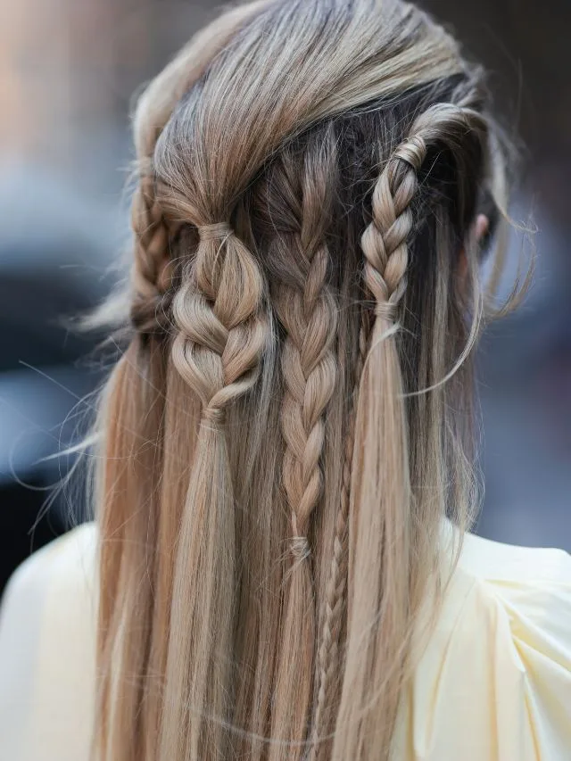 spring fashion week hair trends waterfall braids 