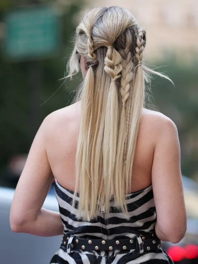 spring fashion week hair trends waterfall braids