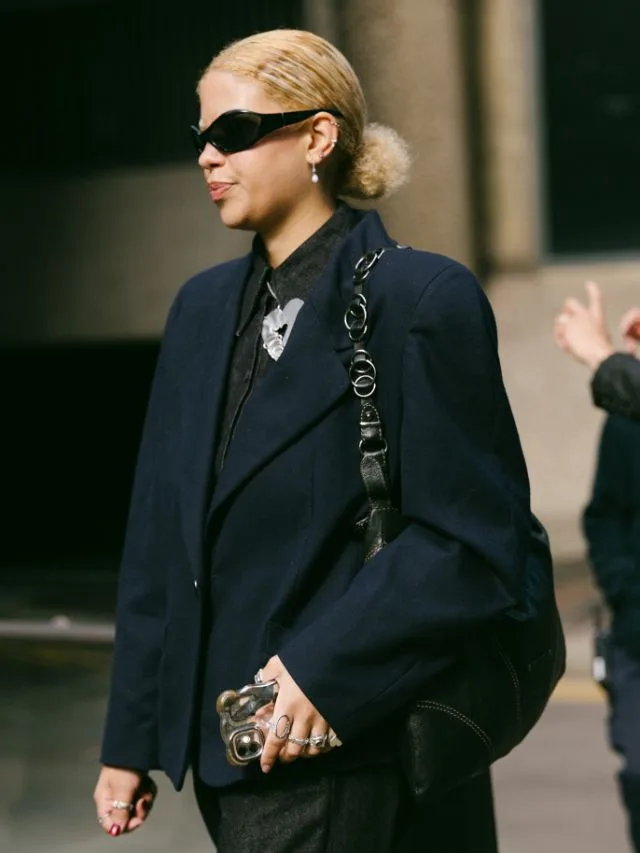 Guest with slicked back hair with a halo bun