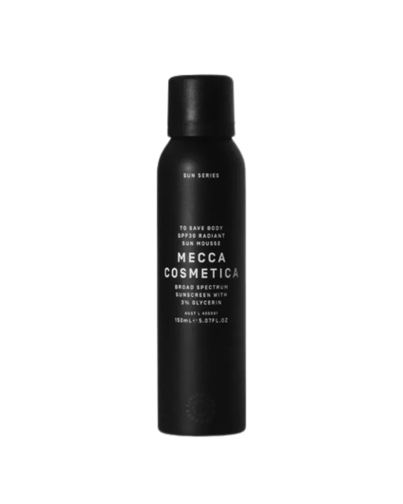 Mecca Cosmetica to save body radiant sun mousse spf30