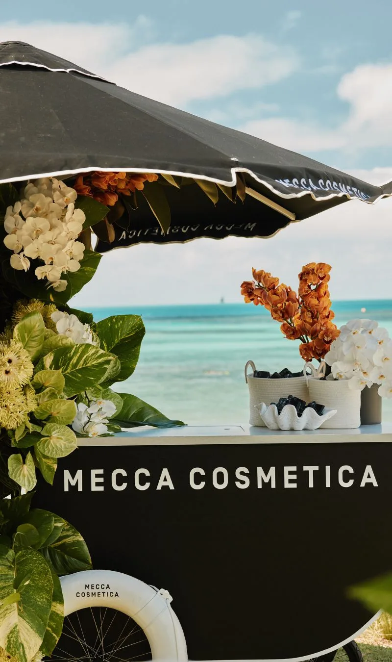 Mecca Cosmetica at Catseye beach 