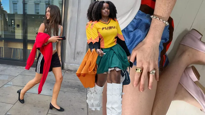 Women wearing shorts