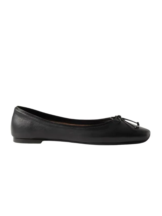 Khaite Charlotte Leather Ballet Flats