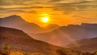 A daylight savings sunset