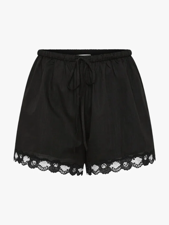 Posse black lace shorts