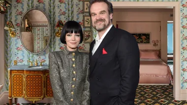 Lily Allen and David Harbour