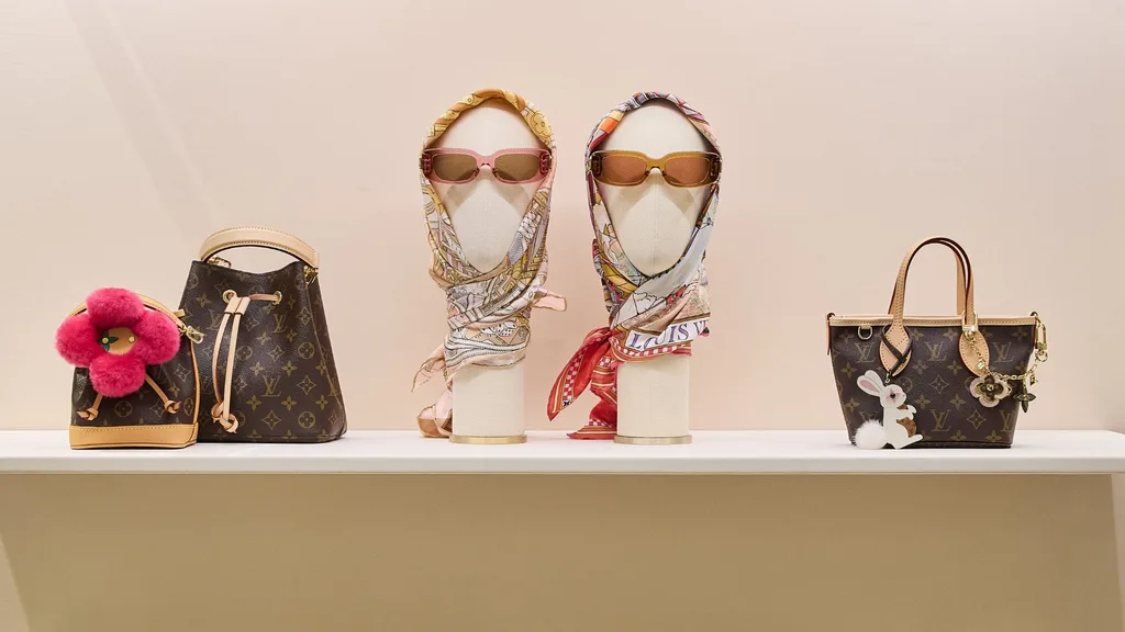 At the Louis Vuitton westfield pop up in sydney