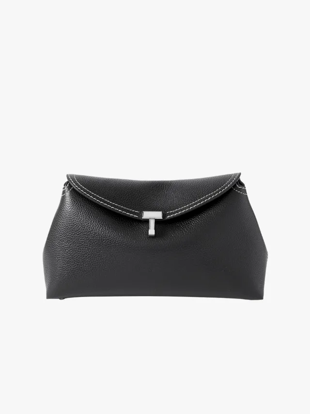 Summer Bag Trends_TOTEME
T-Lock Textured Leather Clutch