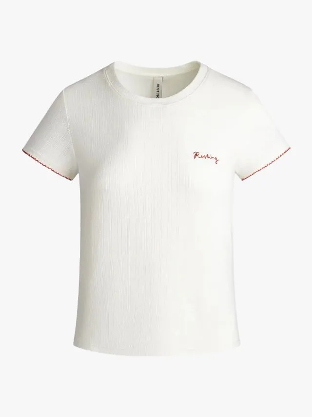 Resting Pointelle Billie Baby Tee