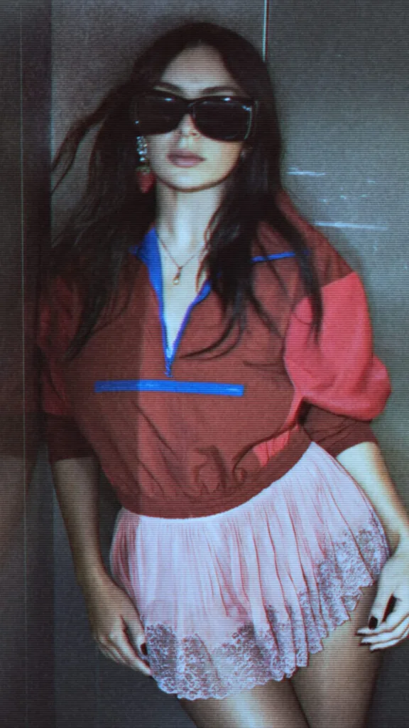 Charli xcx in a campaign for saint laurent