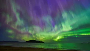 The Aurora Australis over Tasmania on January 22, 2026