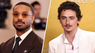 Michael B Jordan and Timothee Chalamet