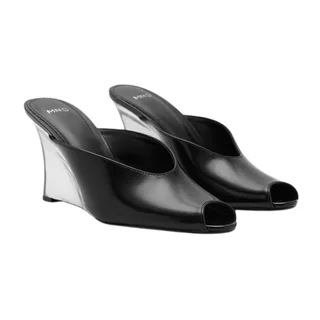M.N.G Leather Wedge Shoe